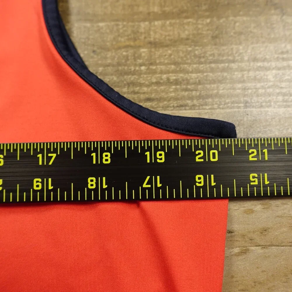 Nike Golf Dri-FIT Tour Performance Sleeveless Polo Red w/‎ Navy Trim Women’s L